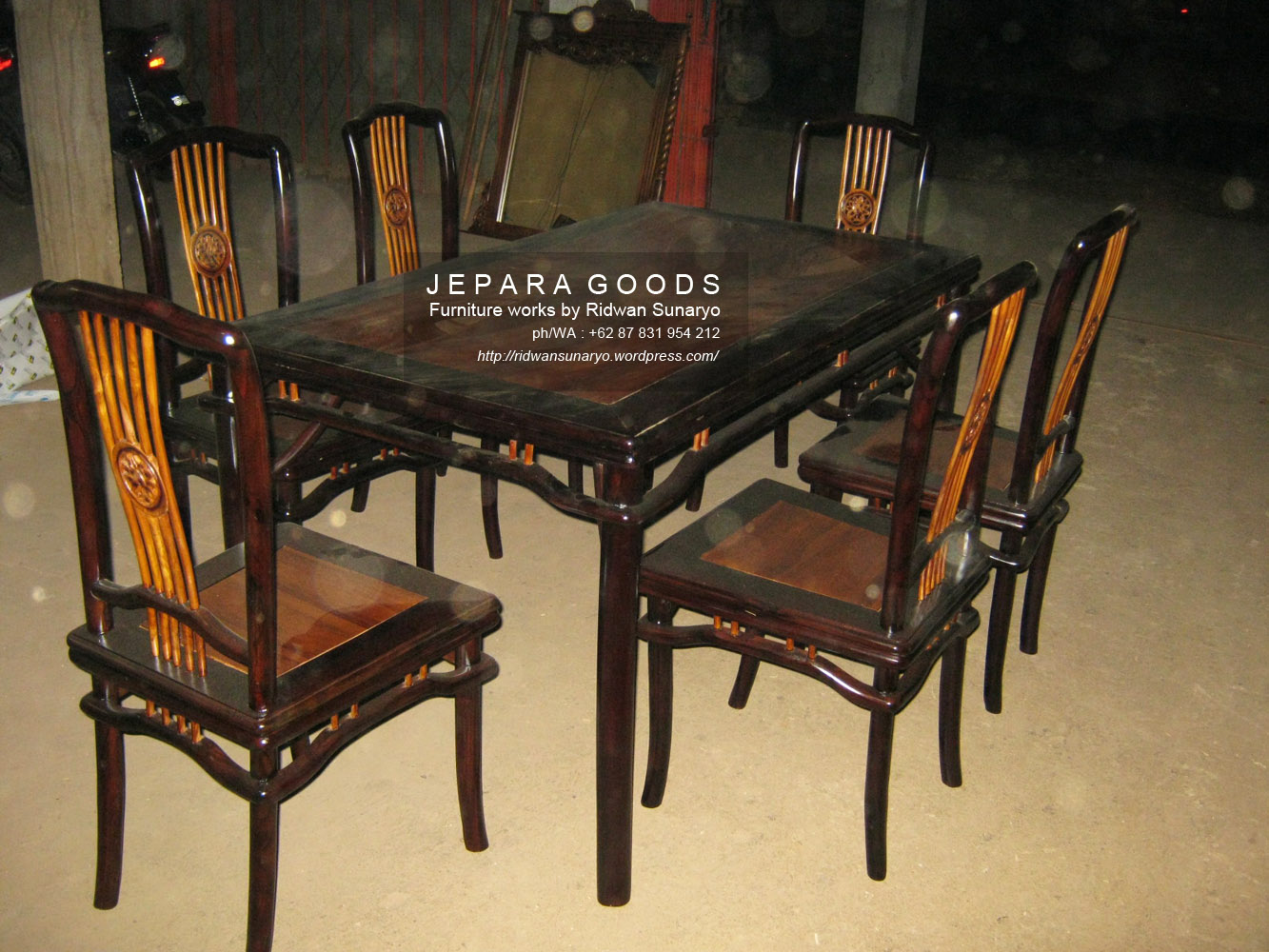 model kursi  makan  antik jepara  Ridwan Sunaryo
