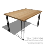 dining table wood metal legs,industrial furniture jepara,desain meja kaki besi,furniture kaki besi dan kayu jepara